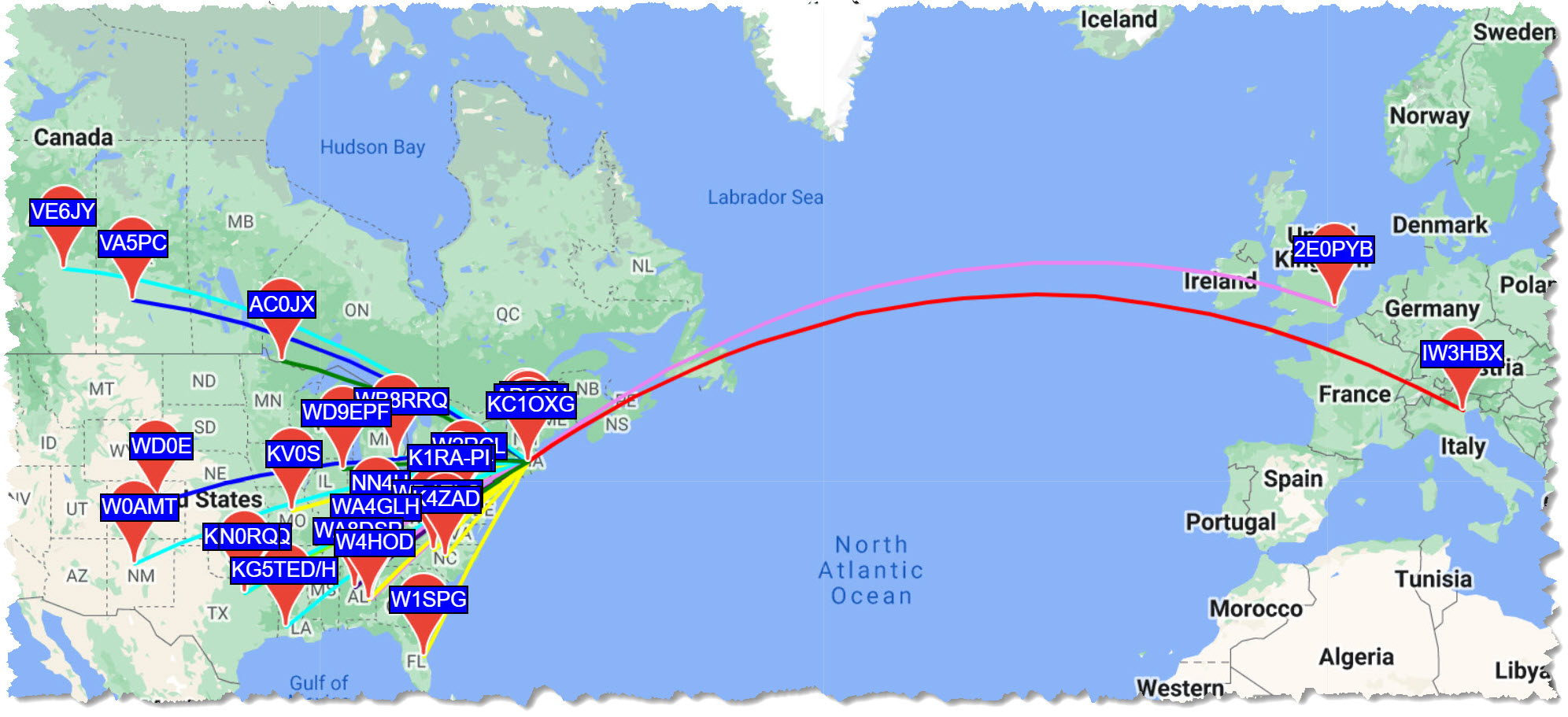 Map of WSPR Image
